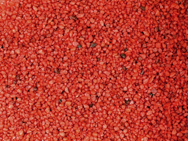 5kg Farbkies - rot 2-4 mm - Bodengrund - ummantelt